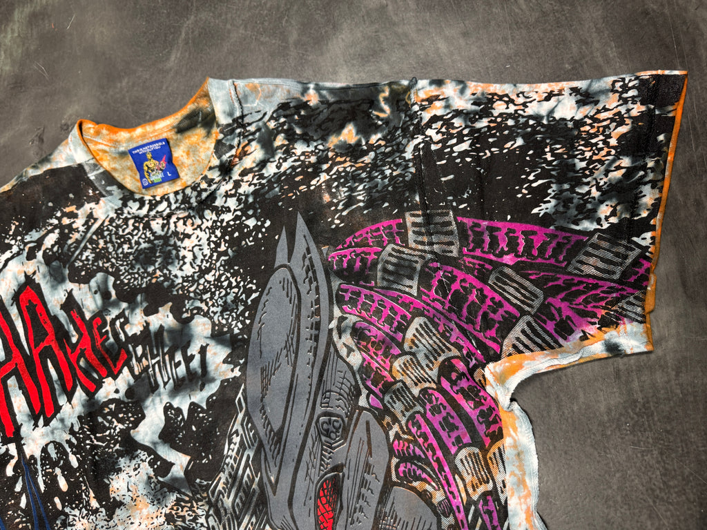 Orange & blue tye dye - Batman vs Predator