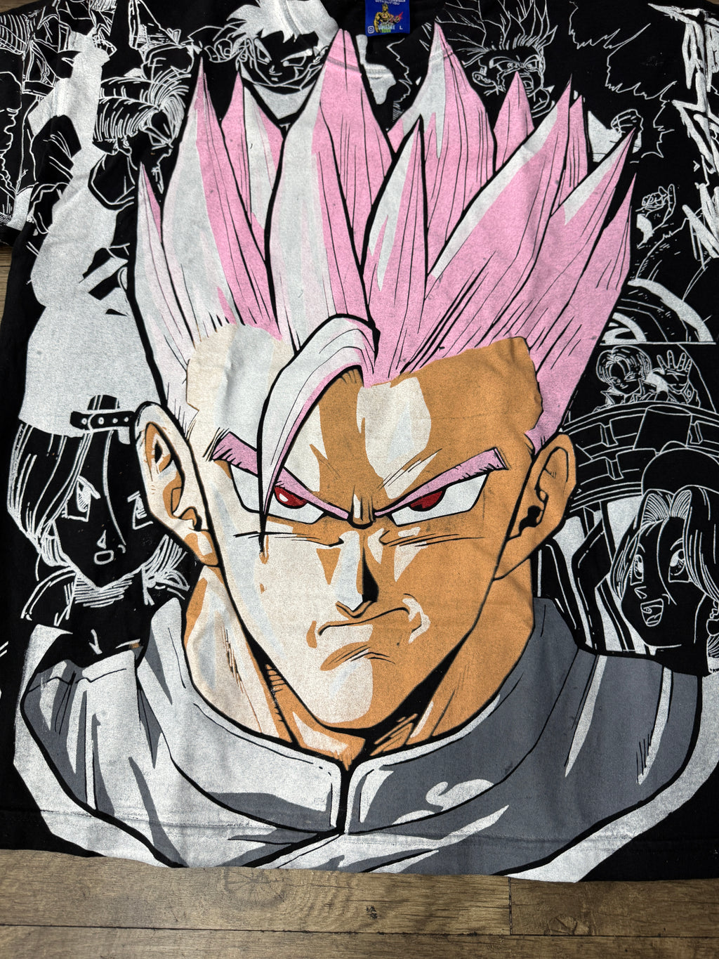 Black - Gohan mega print pink)