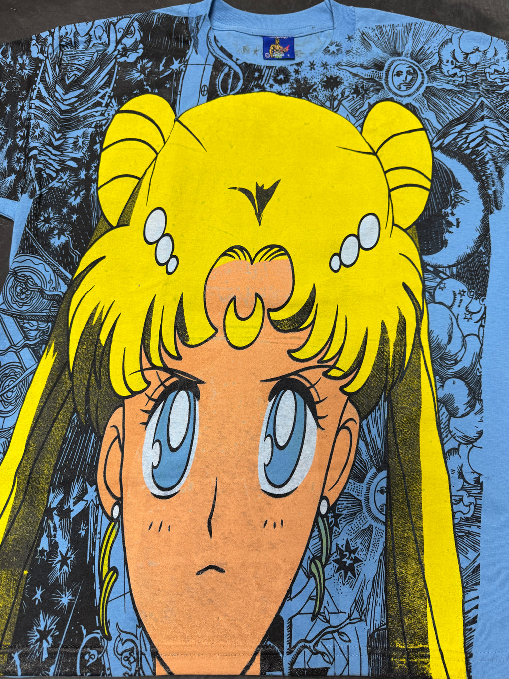 Baby blue- Sailor moon mega print