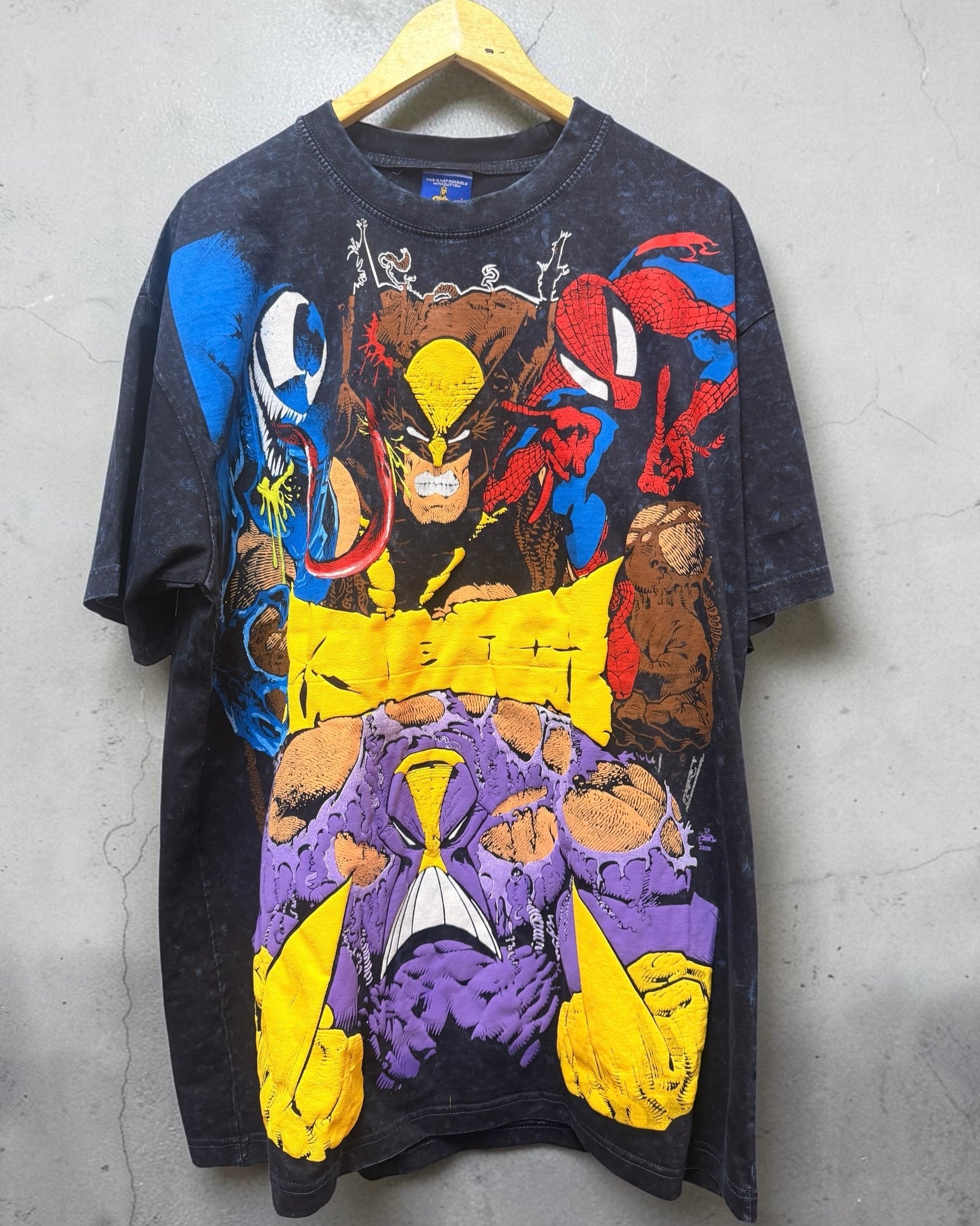Navy blue acid wash Wolverine Keith