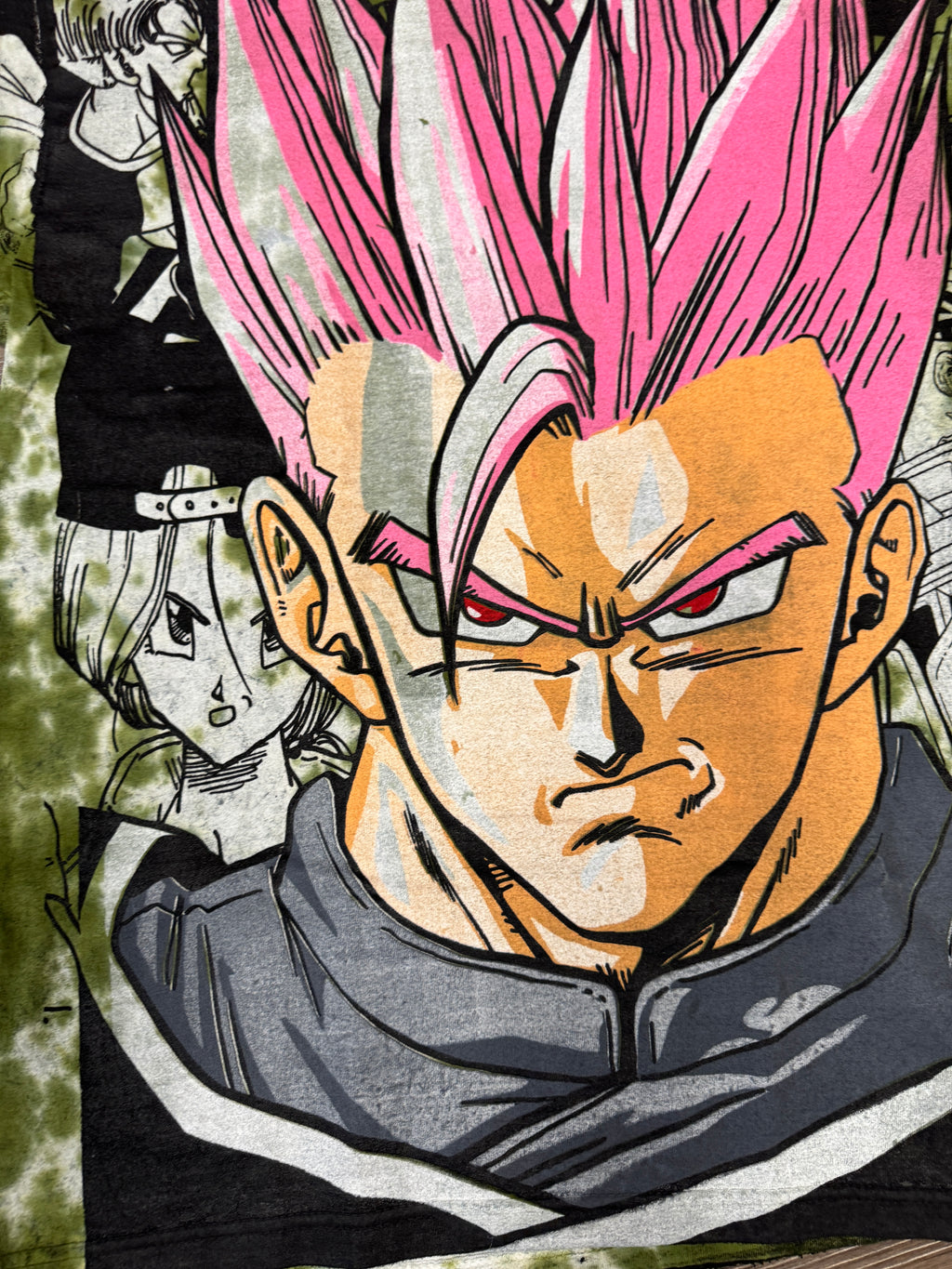 Green tye dye - Gohan megaprint (pink)