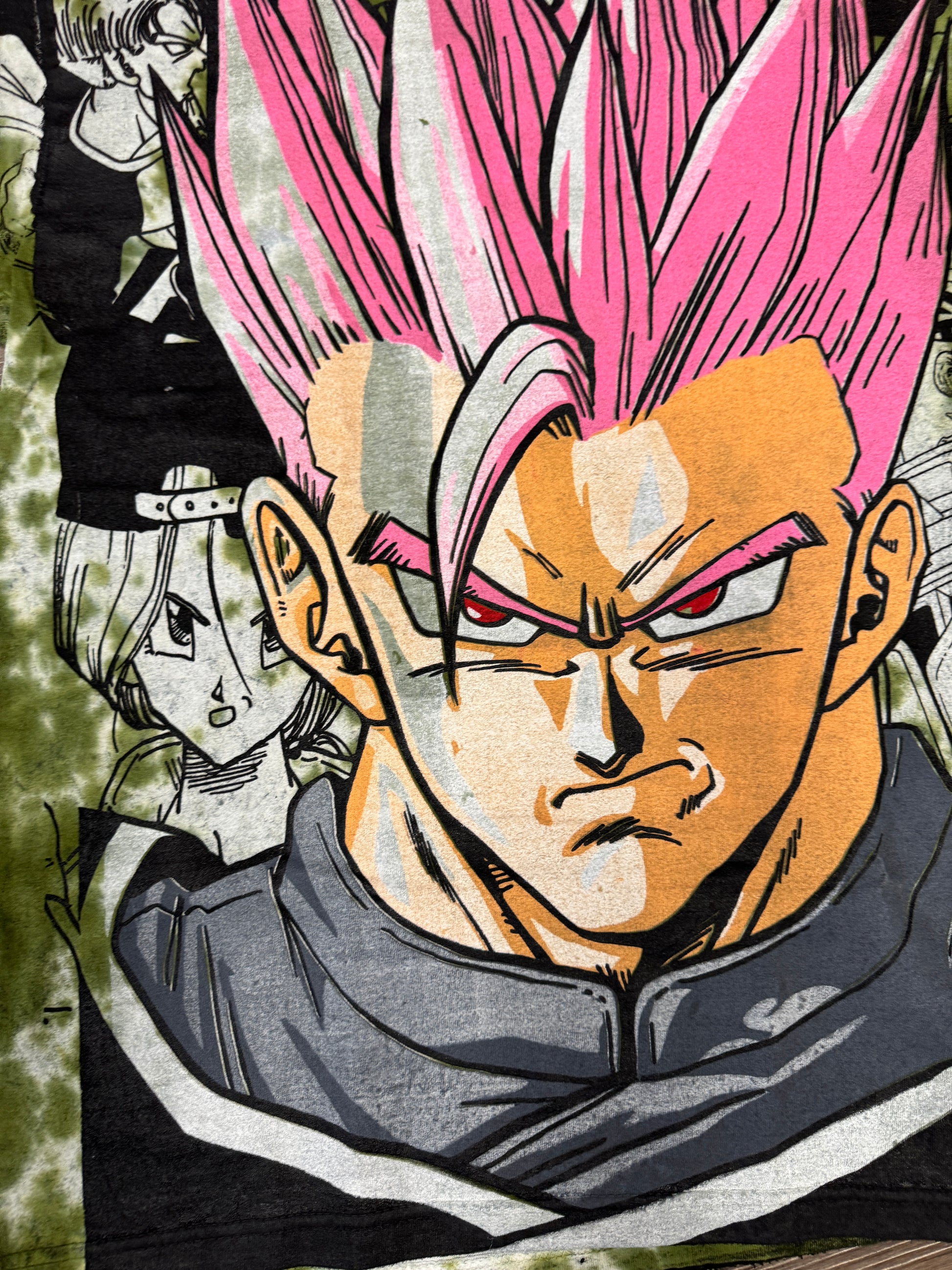 Green tye dye - Gohan megaprint (pink)