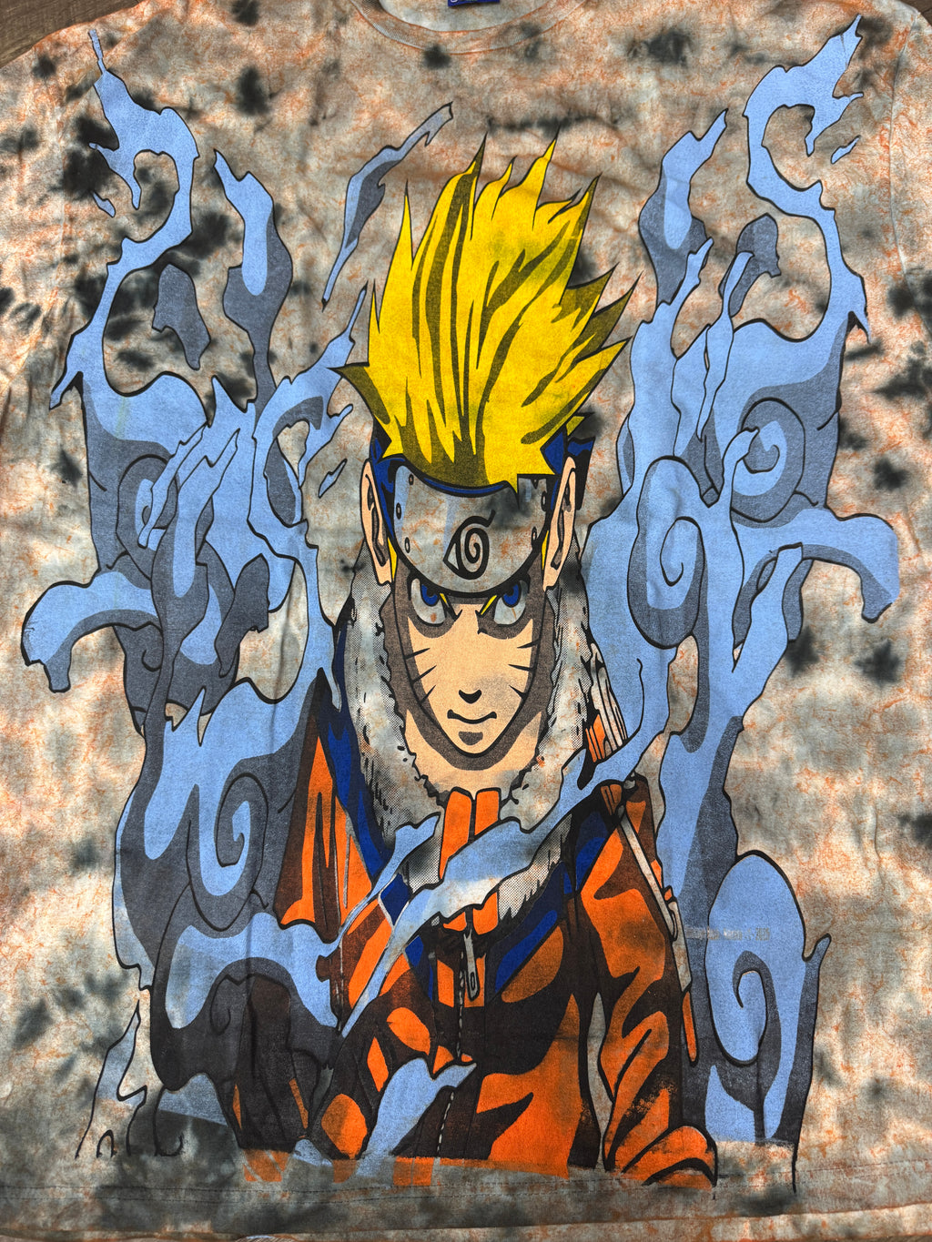 Orange & blue tye dye- Naruto (variant)