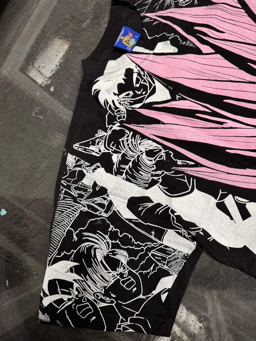 Black - Gohan mega print pink)