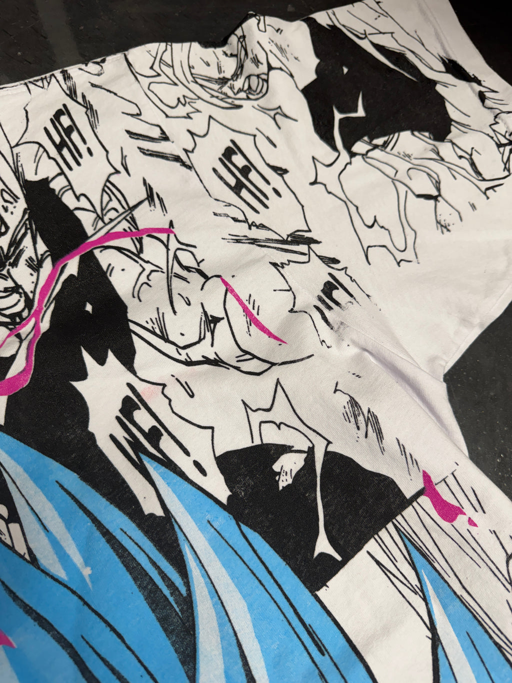 White - SSJ Blue Vegeta Mana Mega Print
