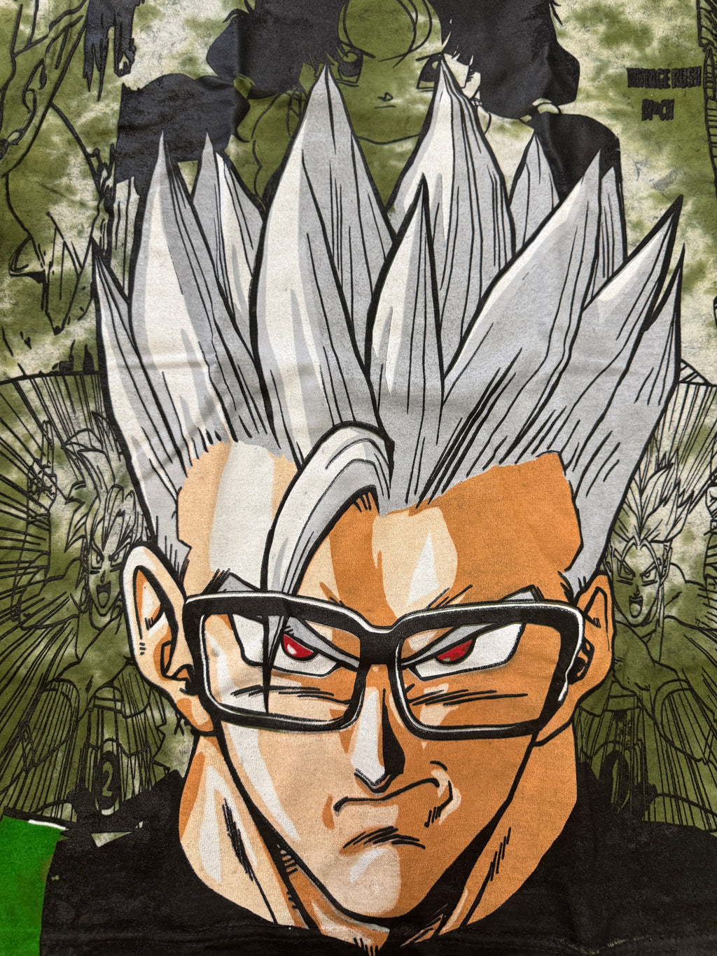 Green & white tye dye - Gohan glasses