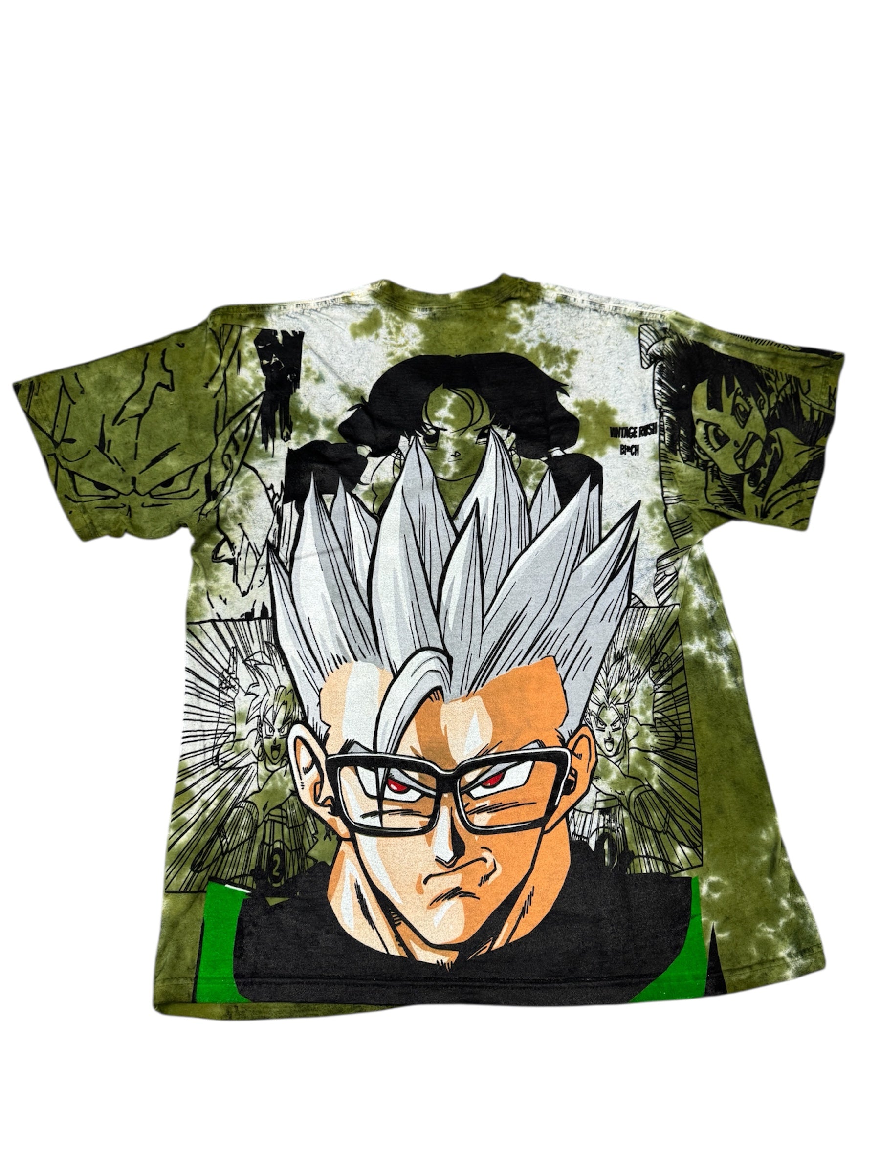 Green tye dye - Gohan megaprint (pink)