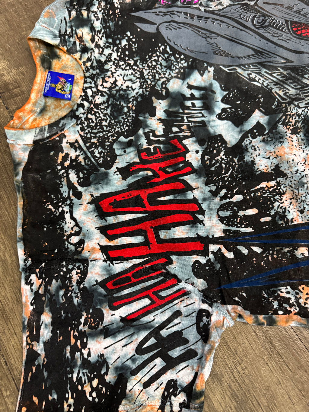 Orange & blue tye dye - Batman & predator