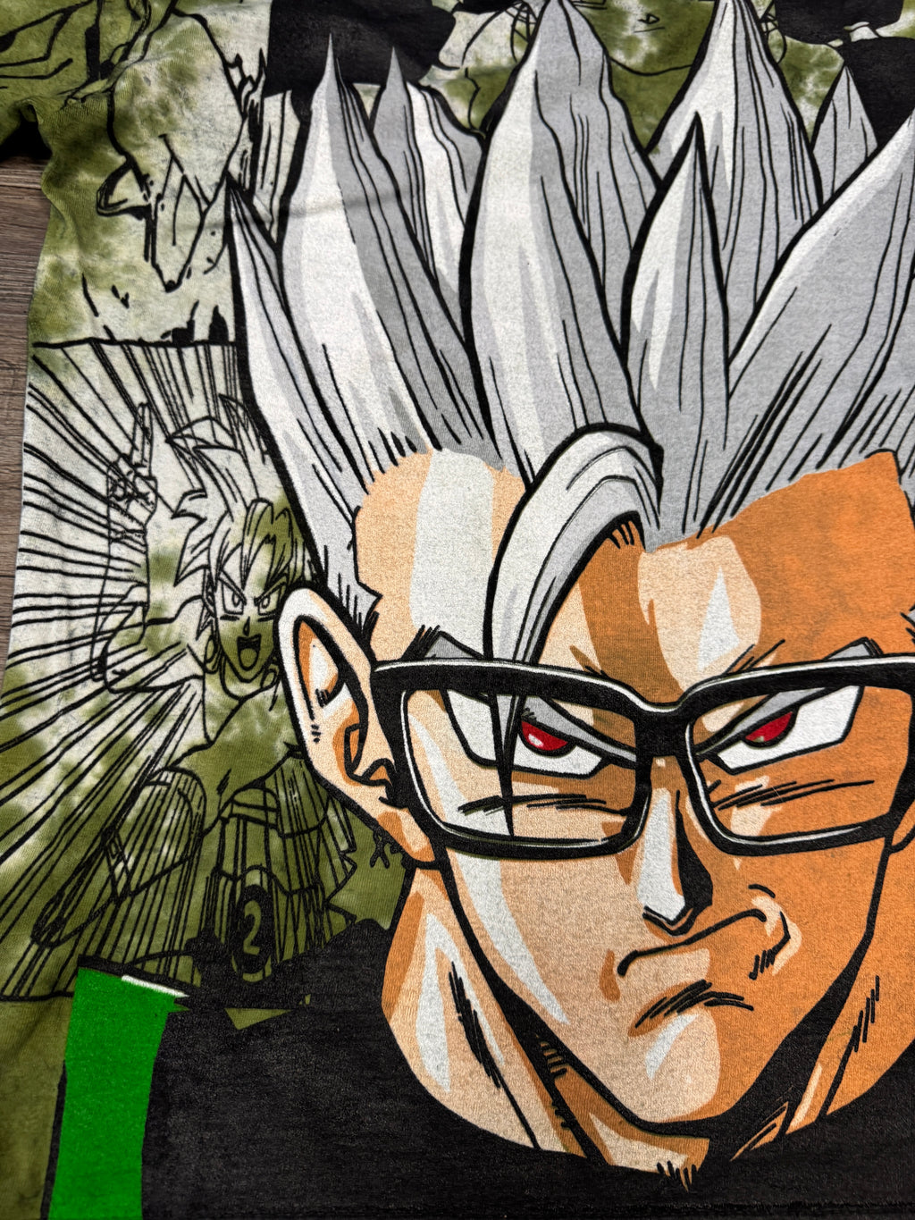 Green tye dye - Gohan megaprint (pink)