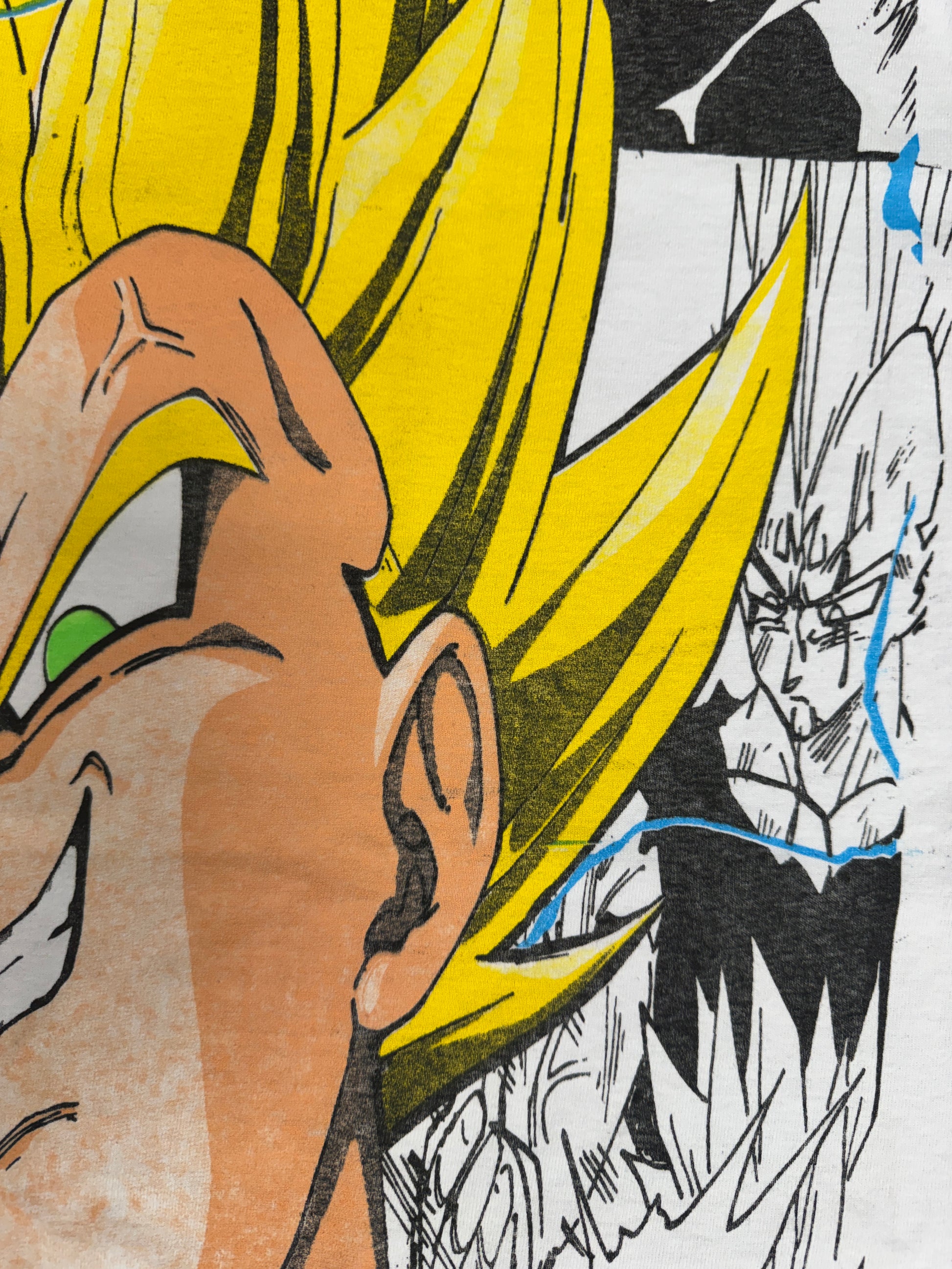 White - SSJ (yellow) Vegeta Mana Mega Print