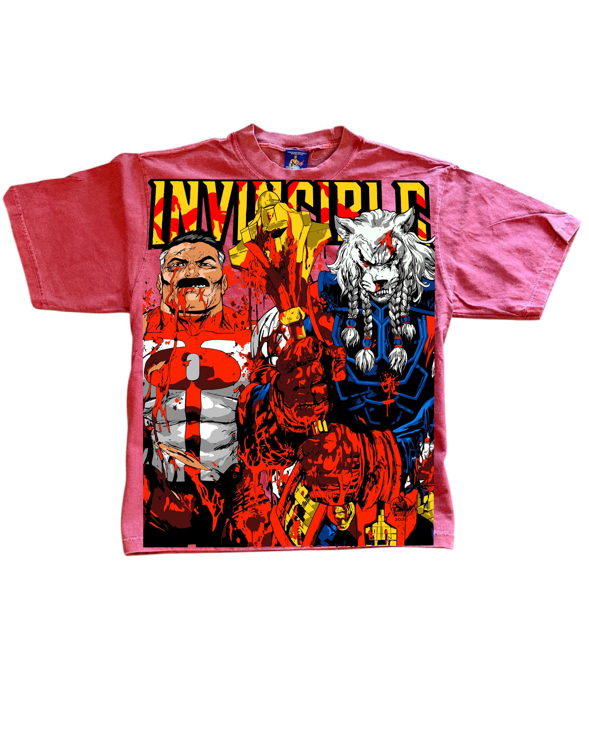 Faded Red - Omni man and battle beast & Eve & Mark Front back
