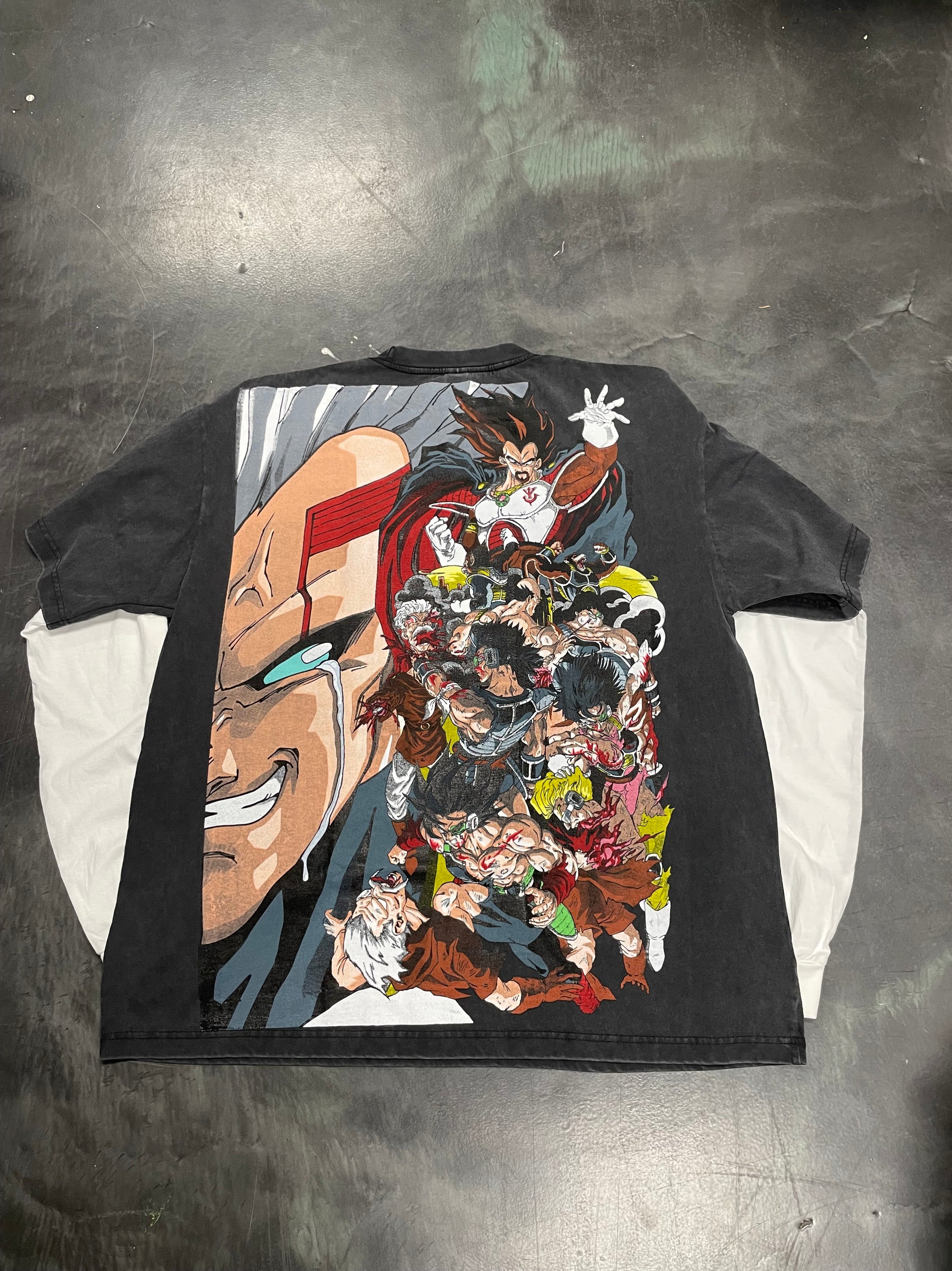 Faded/white long sleeve - Baby Vegeta GT
