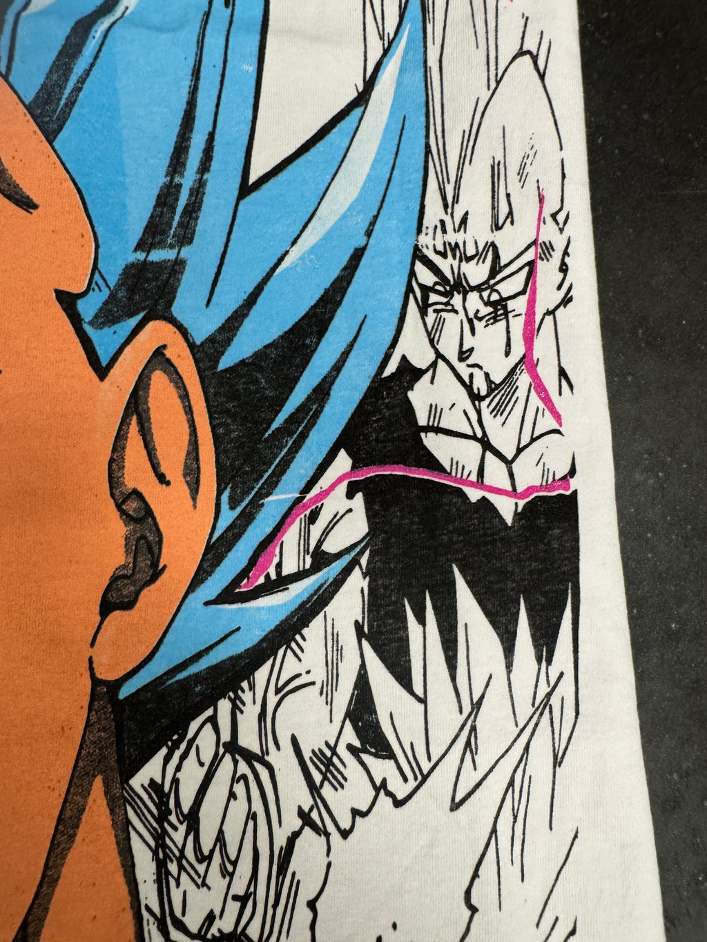 White - SSJ Blue Vegeta Mana Mega Print