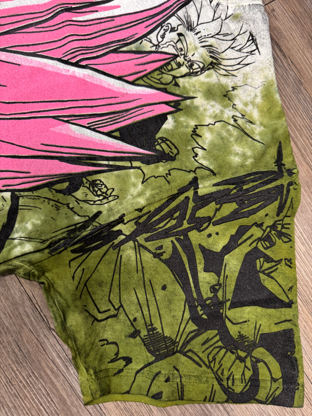 Green tye dye - Gohan megaprint (pink)
