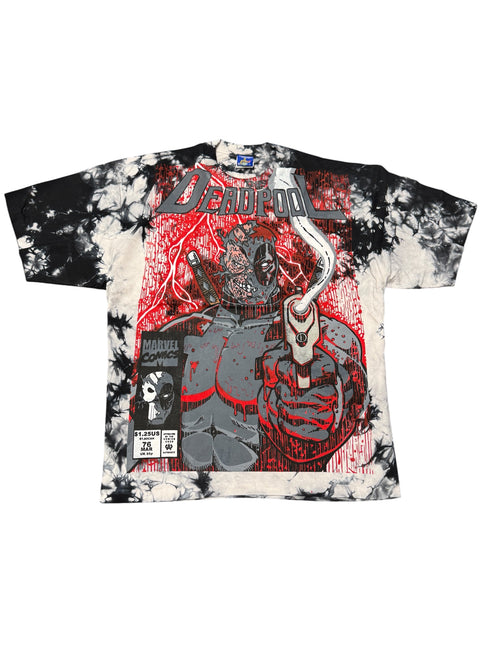 Black & white tye dye - Blood rain Deadpool