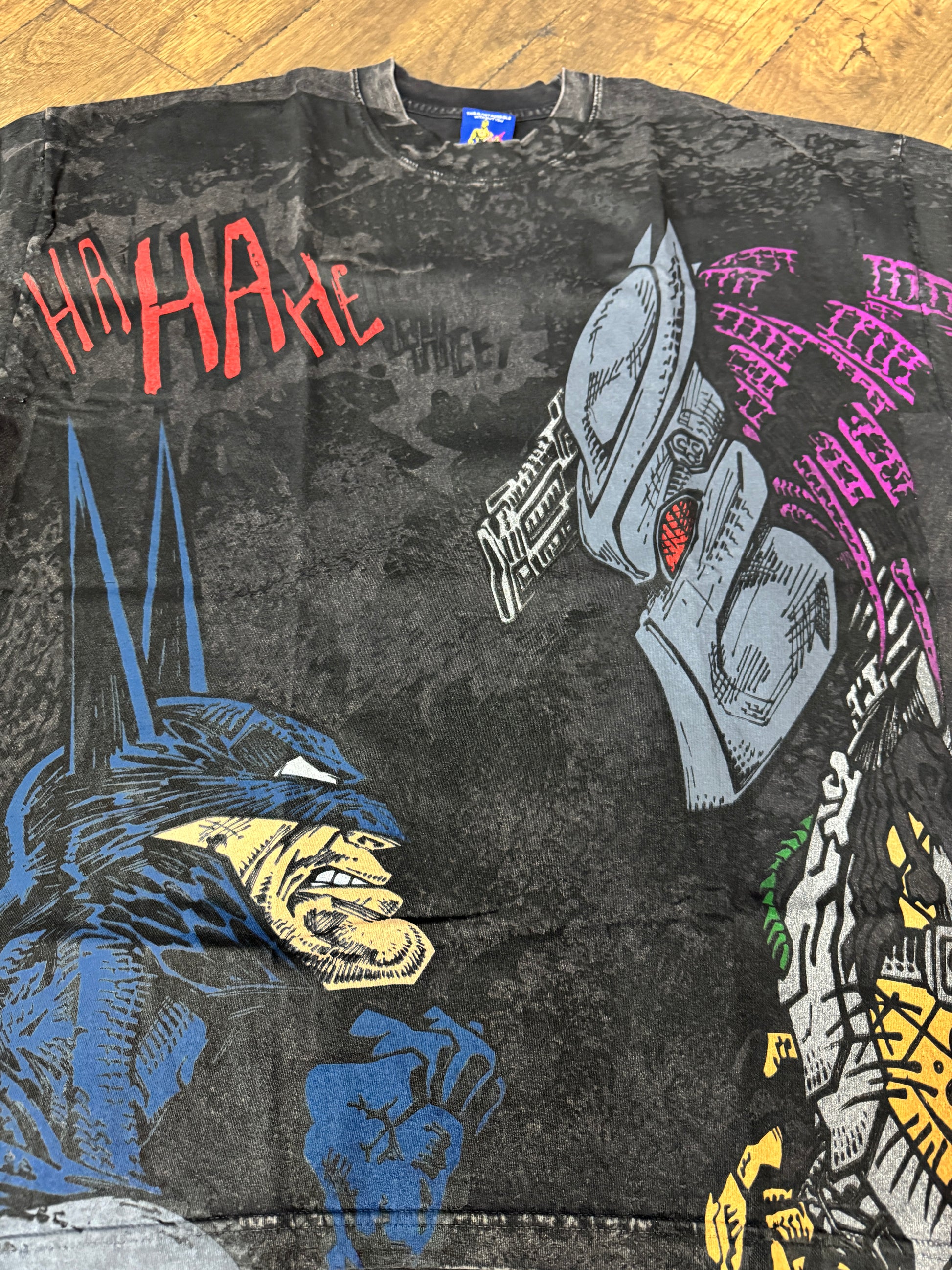 Black acid wash - Batman & predator