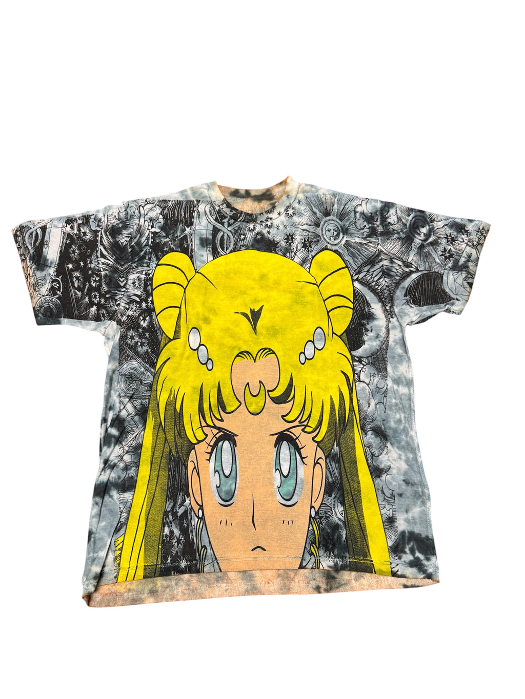 Orange & blue tye dye - Sailor moon mega print