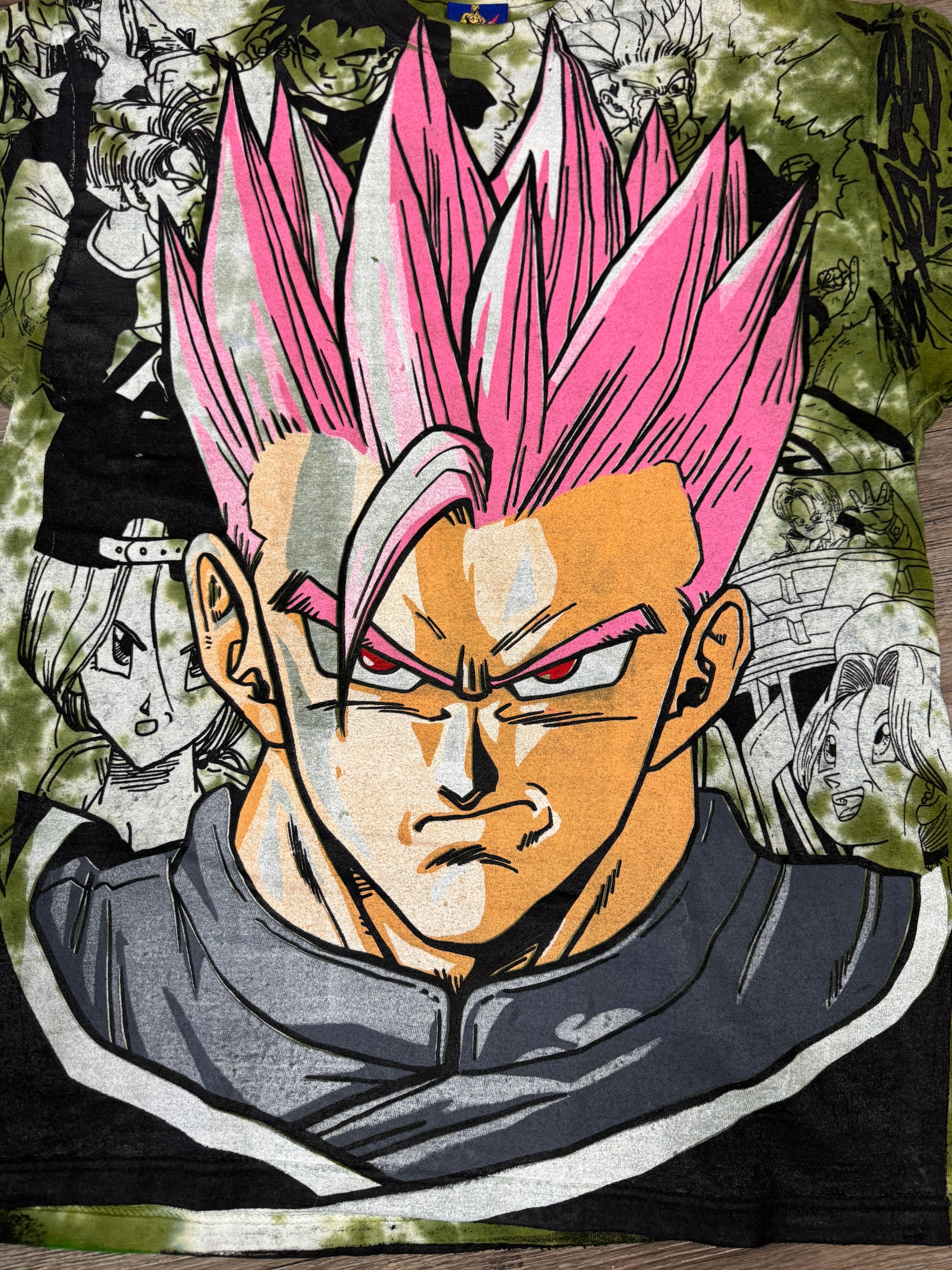 Green tye dye - Gohan megaprint (pink)
