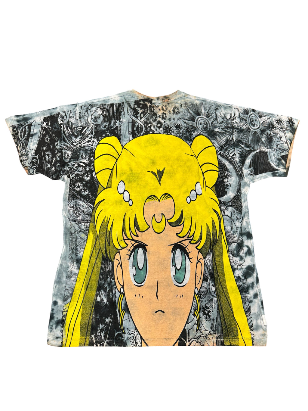 Orange & blue tye dye - Sailor moon mega print