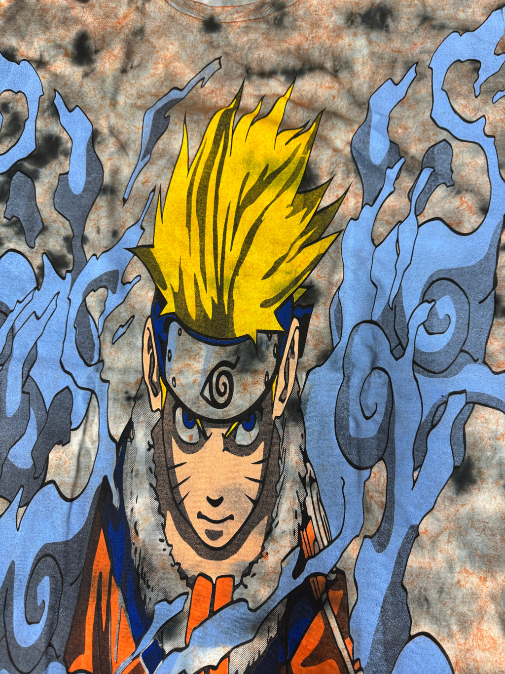 Orange & blue tye dye- Naruto (variant)