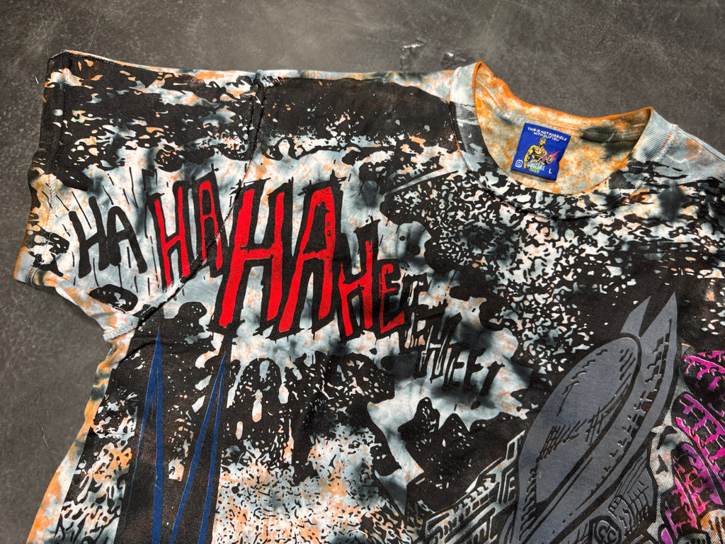Orange & blue tye dye - Batman vs Predator