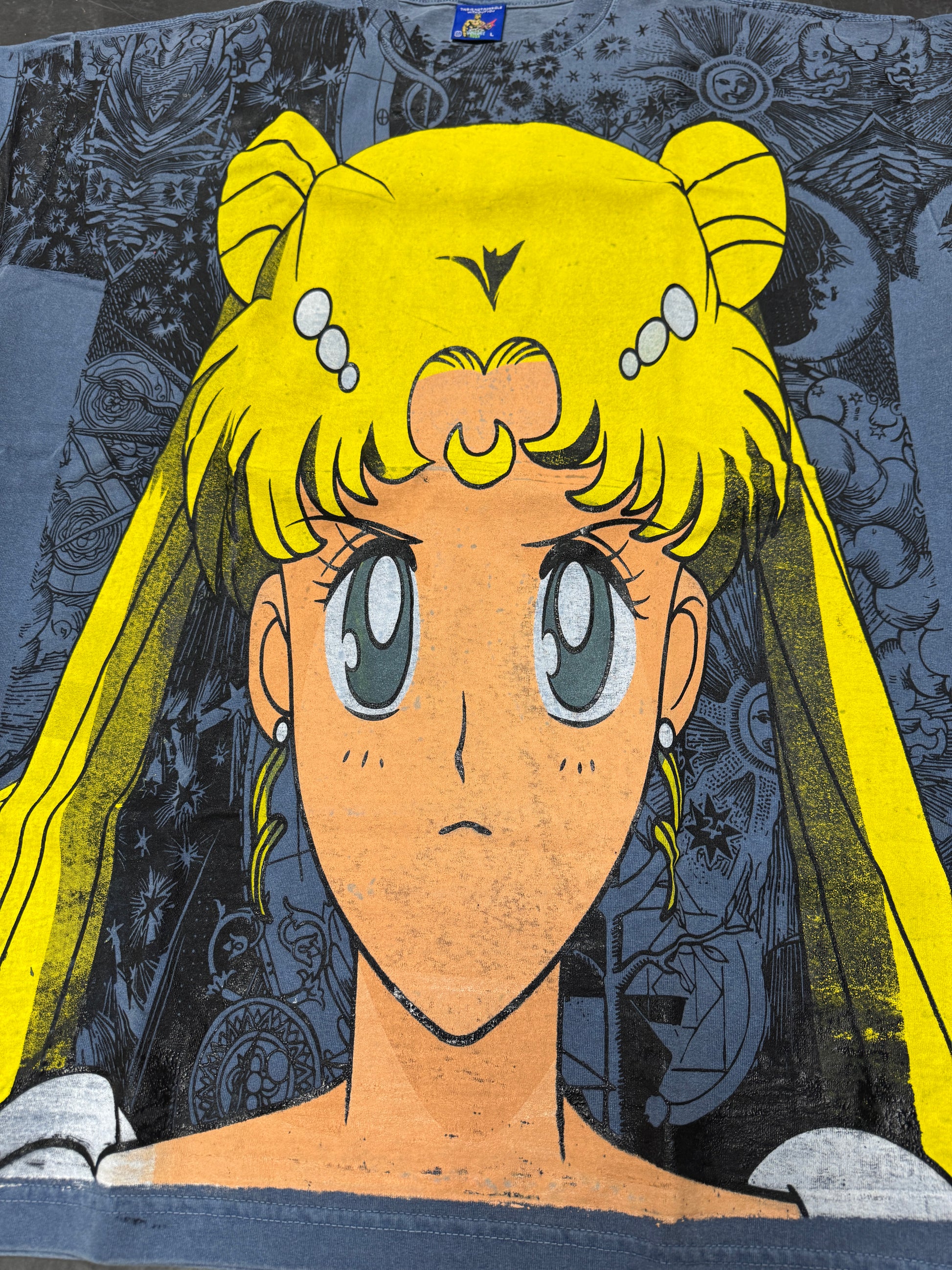 Faded blue - Sailor moon mega print