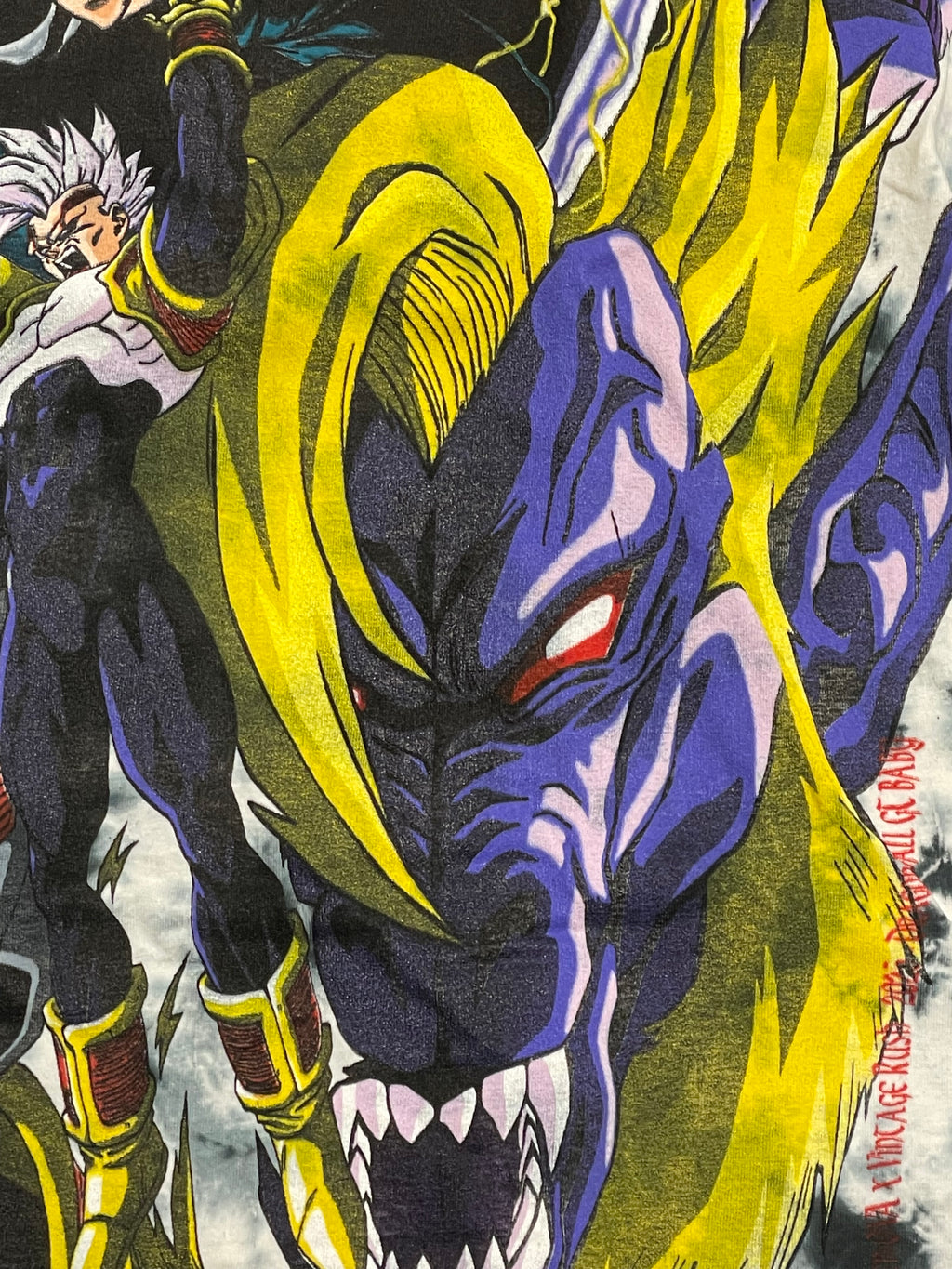 Blue & white tye dye - Baby Vegeta GT