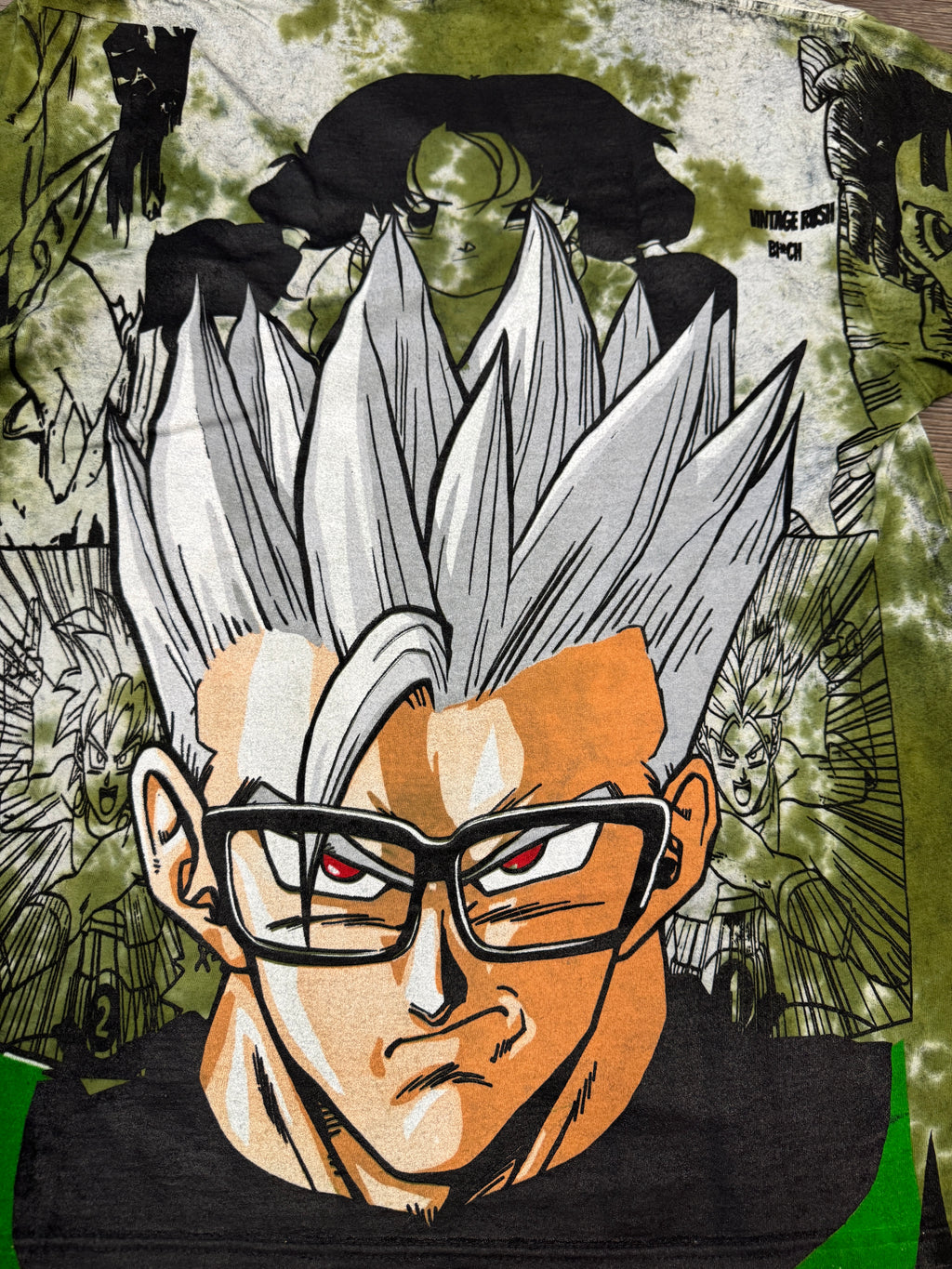 Green tye dye - Gohan megaprint (pink)