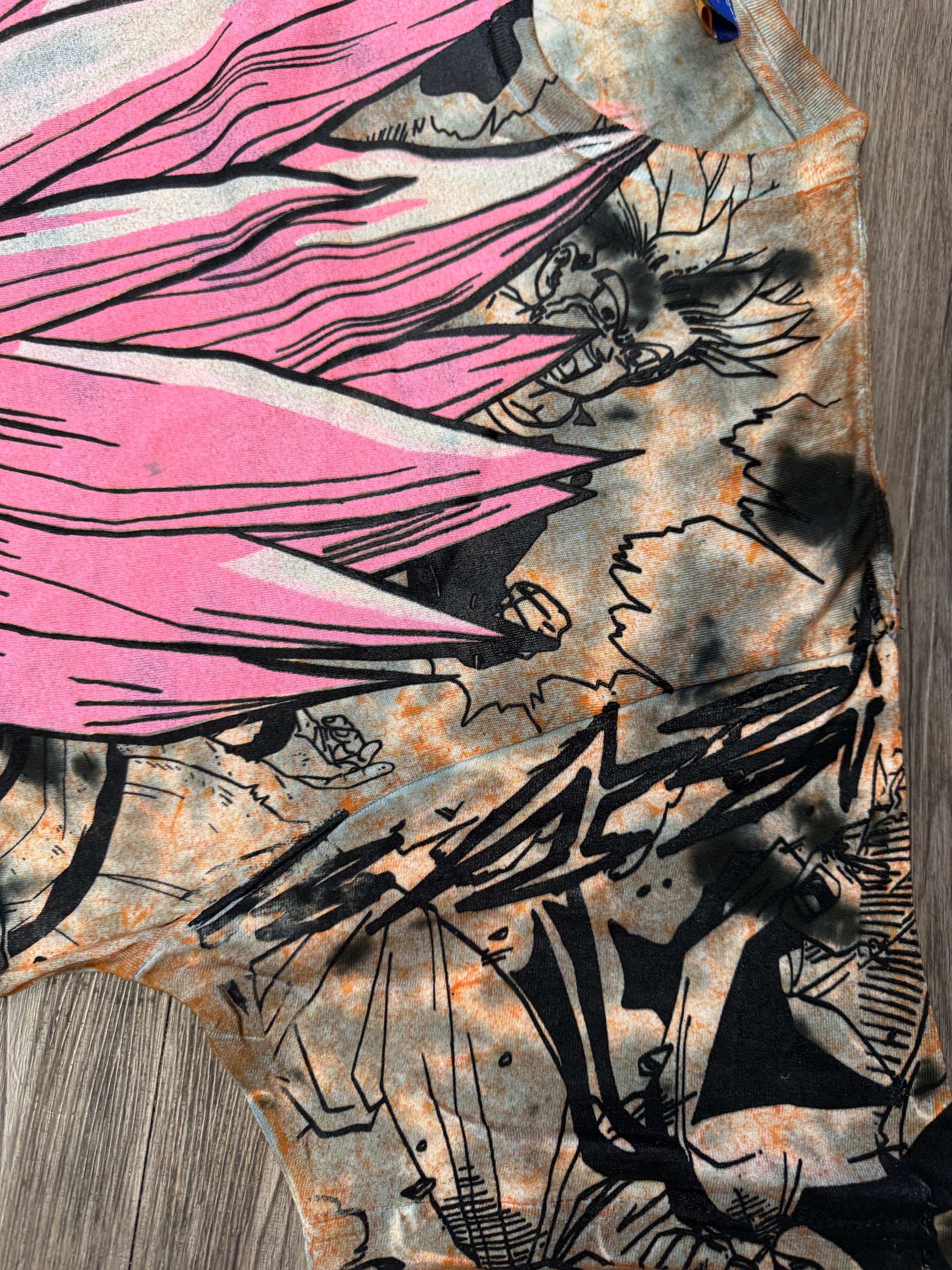 Orange tye dye - Gohan megaprint (pink)