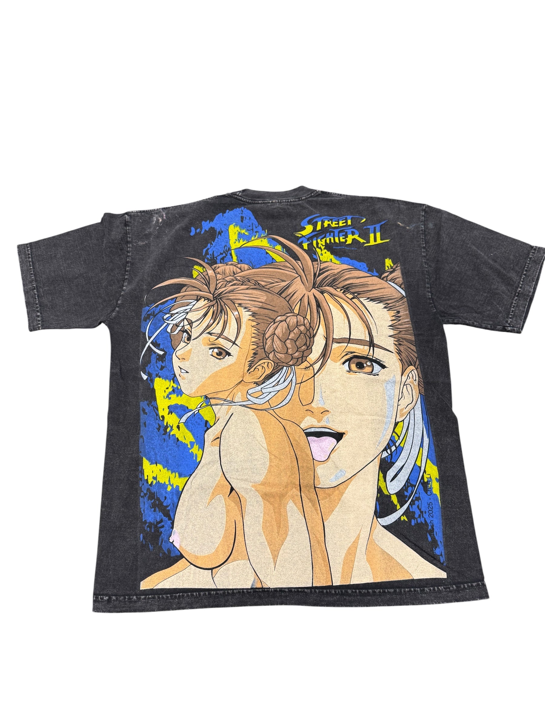 Black acid wash - XXX chun Li kneeing front
