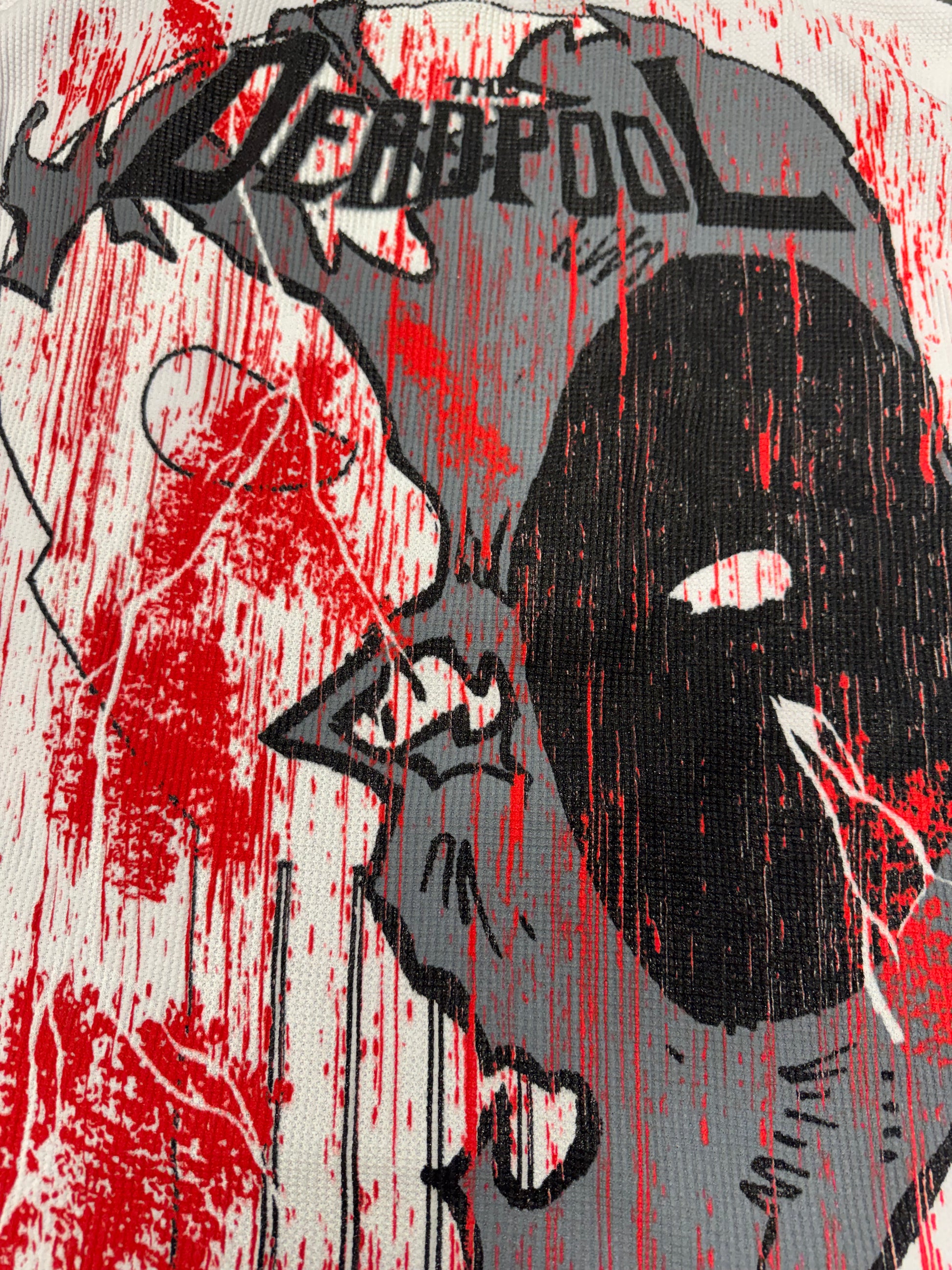 White thermal long sleeve - Blood rain Deadpool