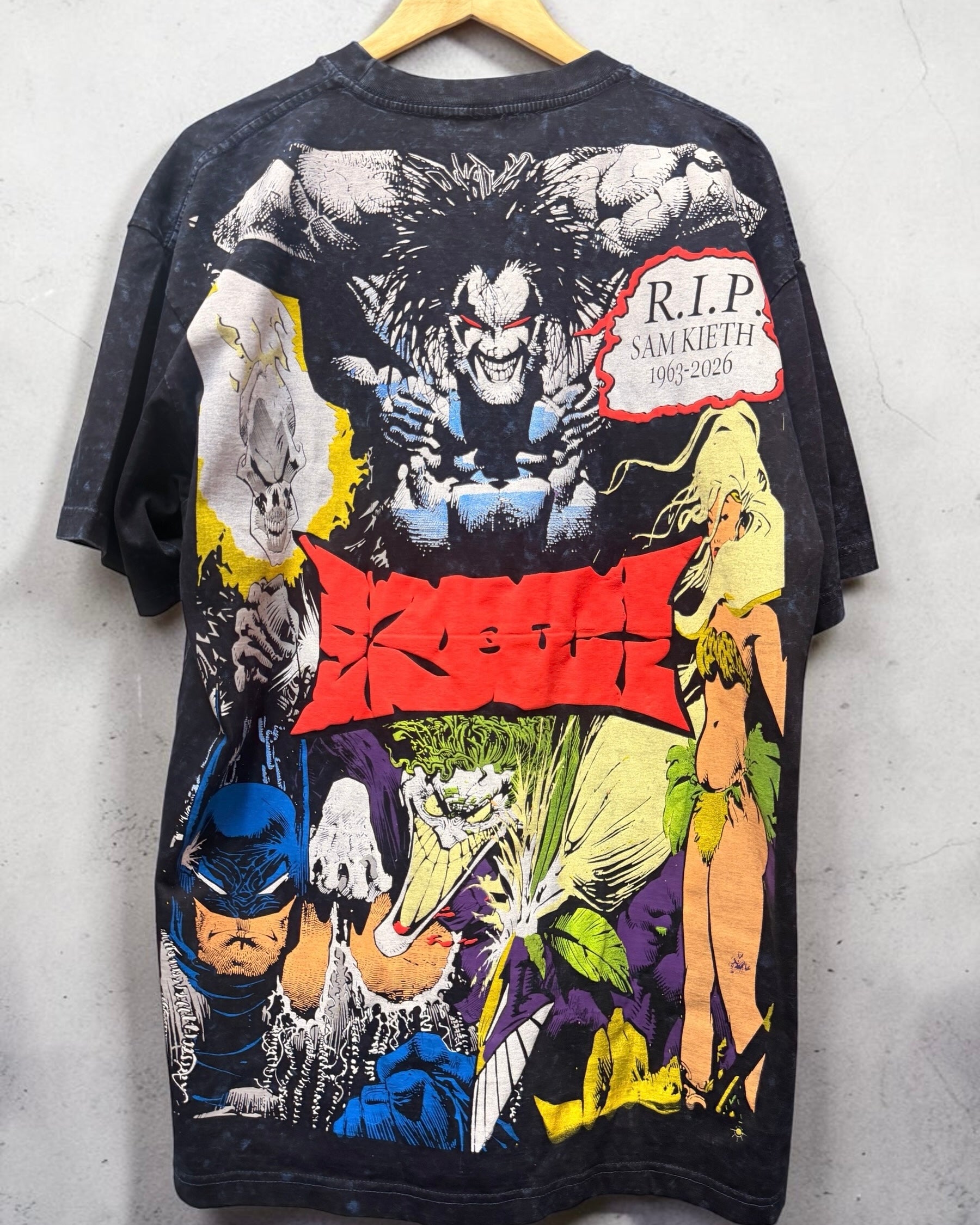 Navy blue acid wash Wolverine Keith