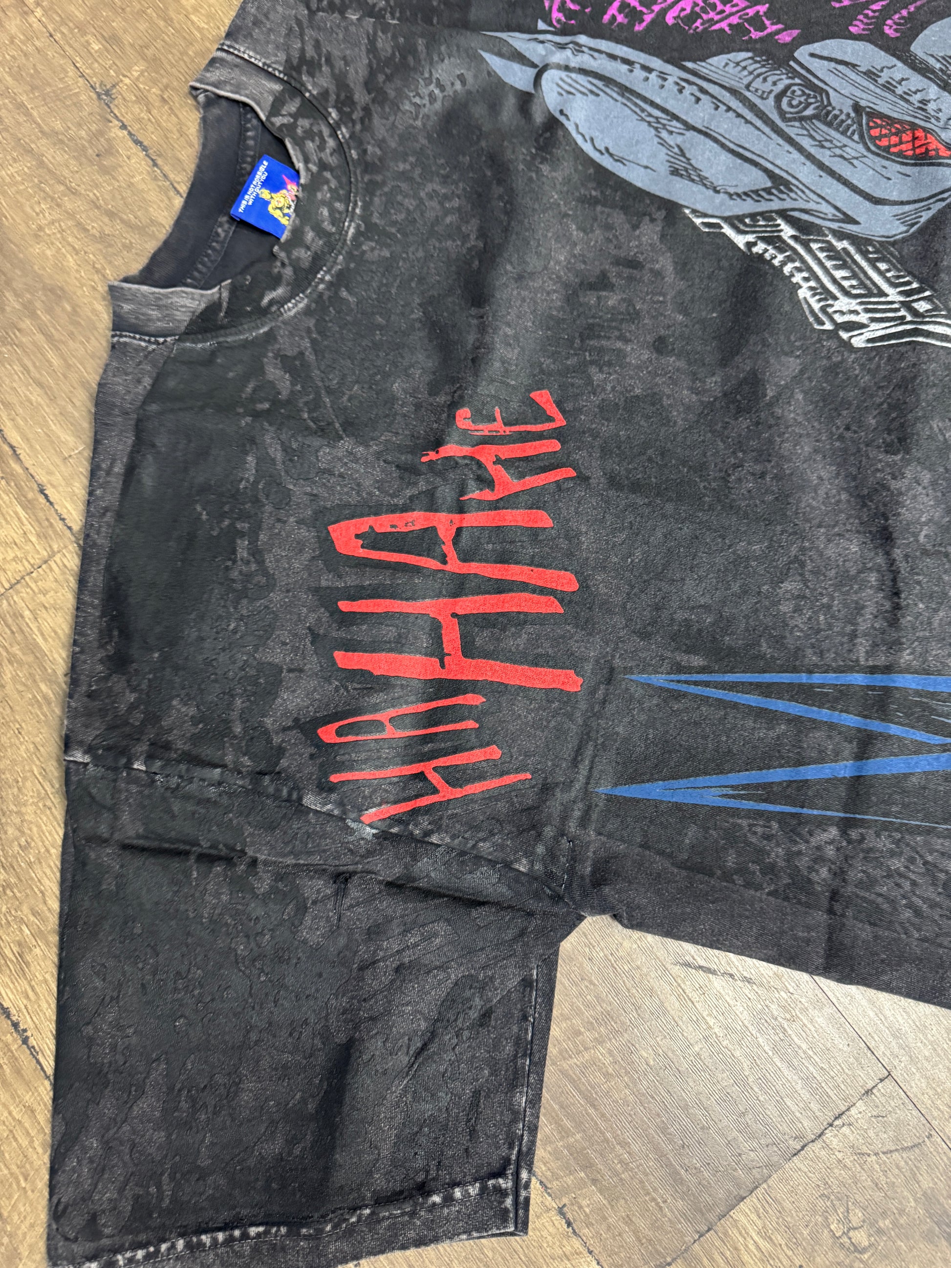 Black acid wash - Batman & predator