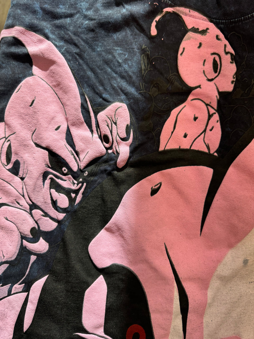 3XL Blue and Black Tye Dye Full Print - Buu Shirt