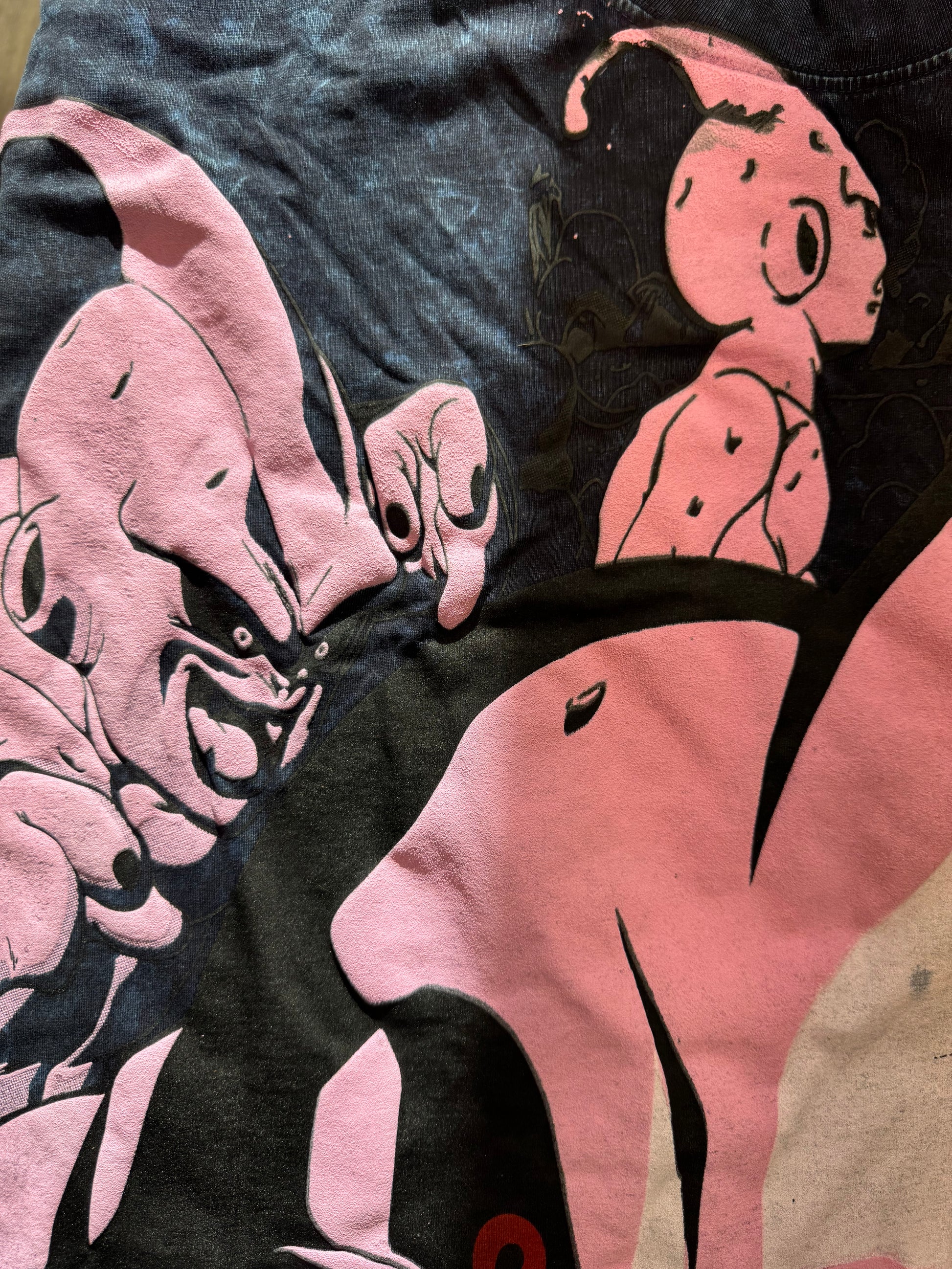 3XL Blue and Black Tye Dye Full Print - Buu Shirt