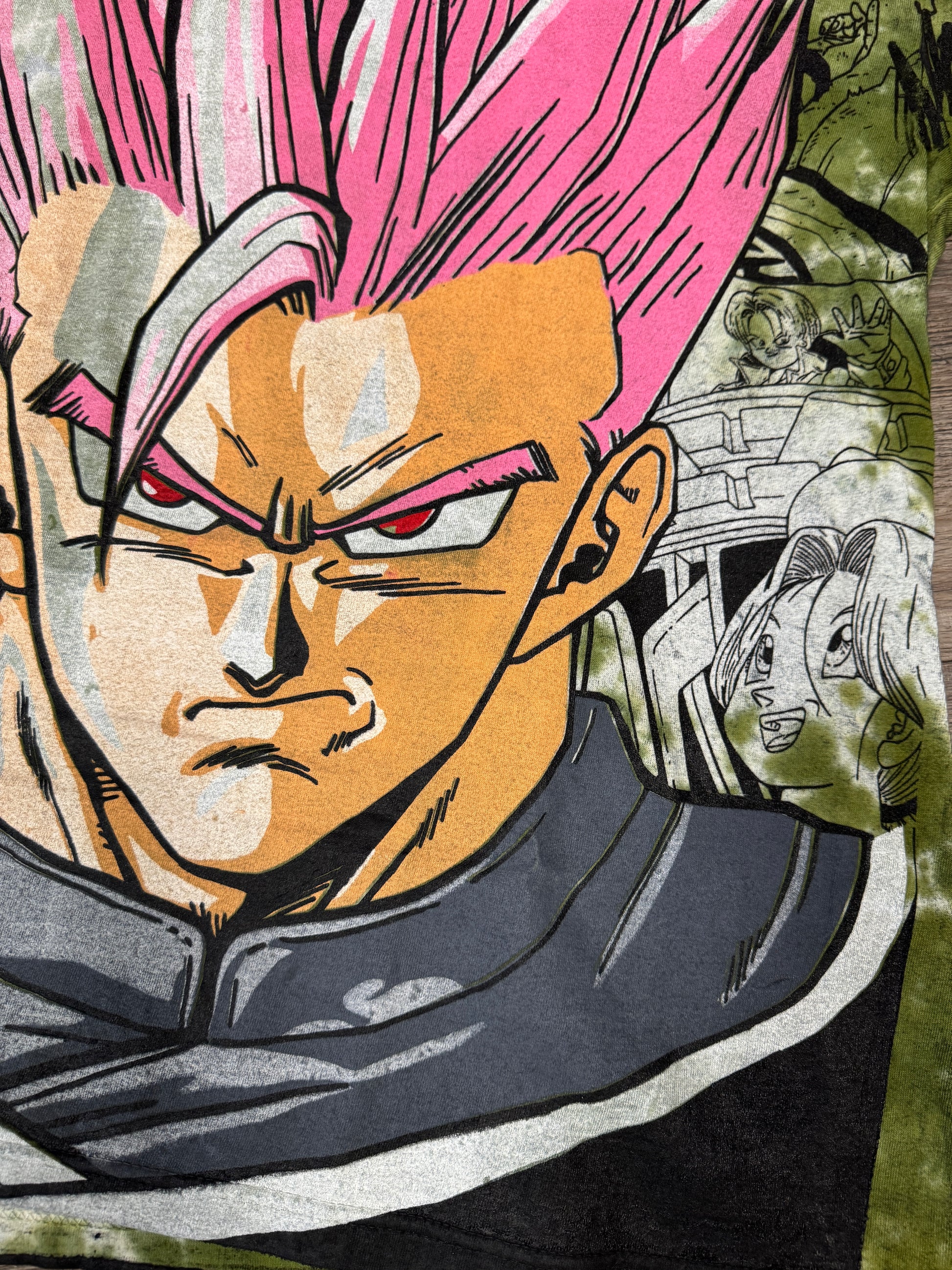 Green tye dye - Gohan megaprint (pink)