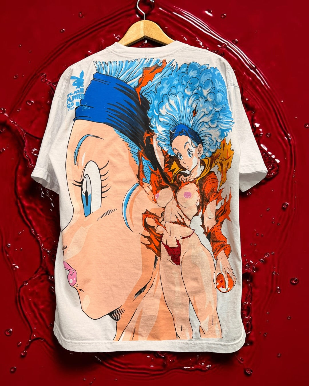White pink Discord Exclusive - 18 XXX Front - Bulma Back