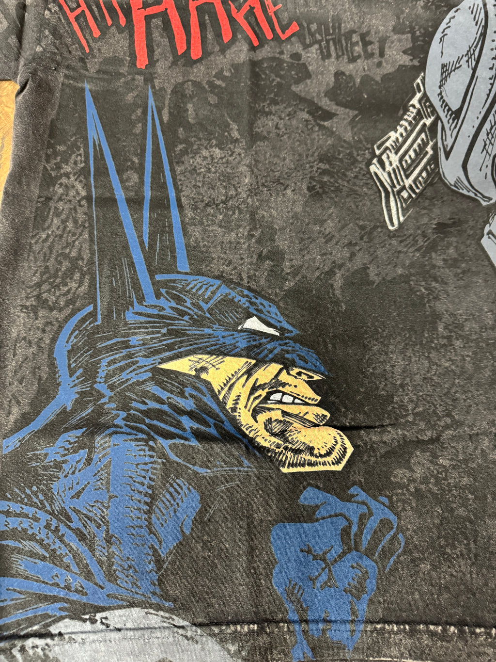 Black acid wash - Batman & predator