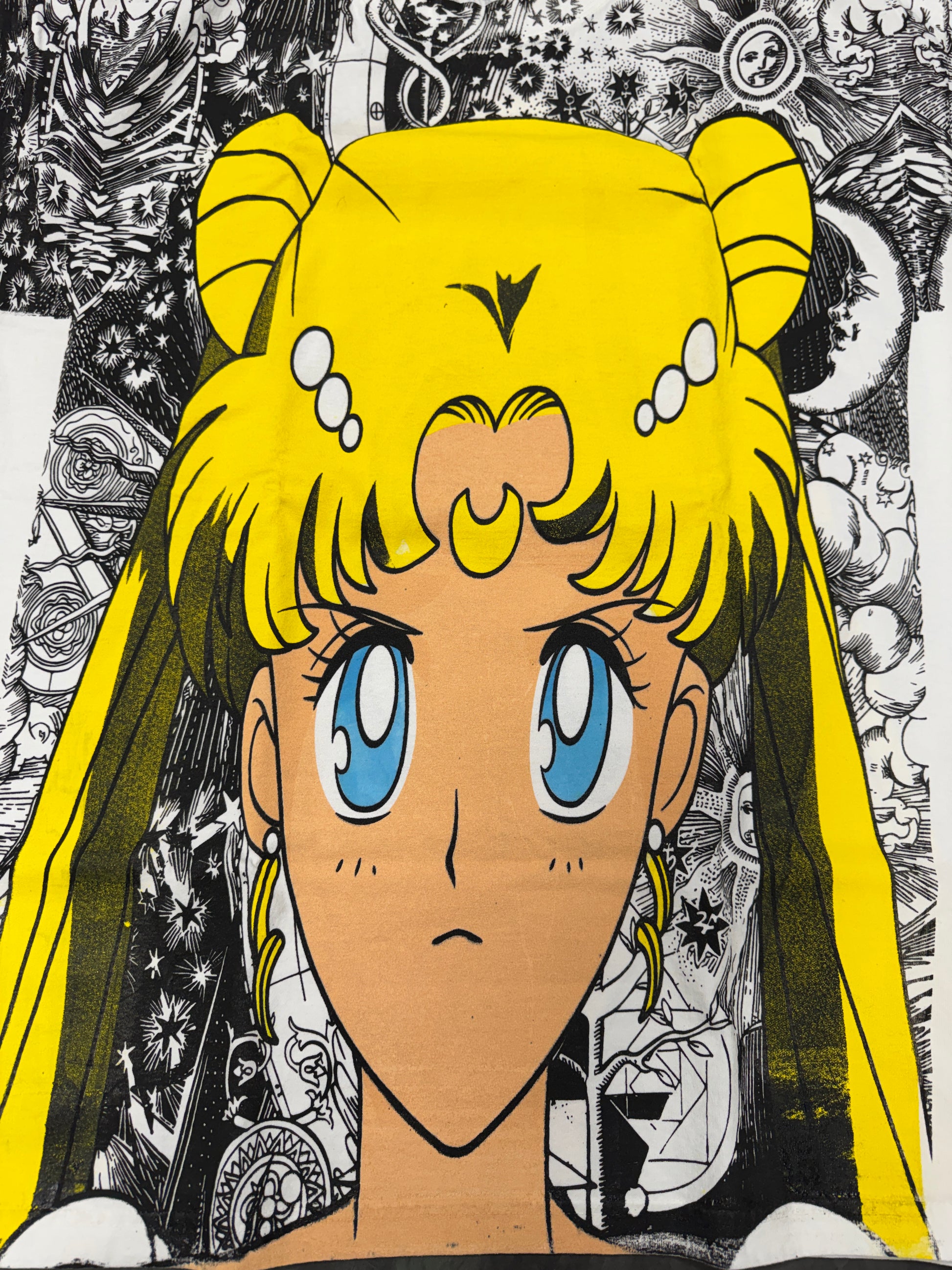 White - Sailor moon mega print
