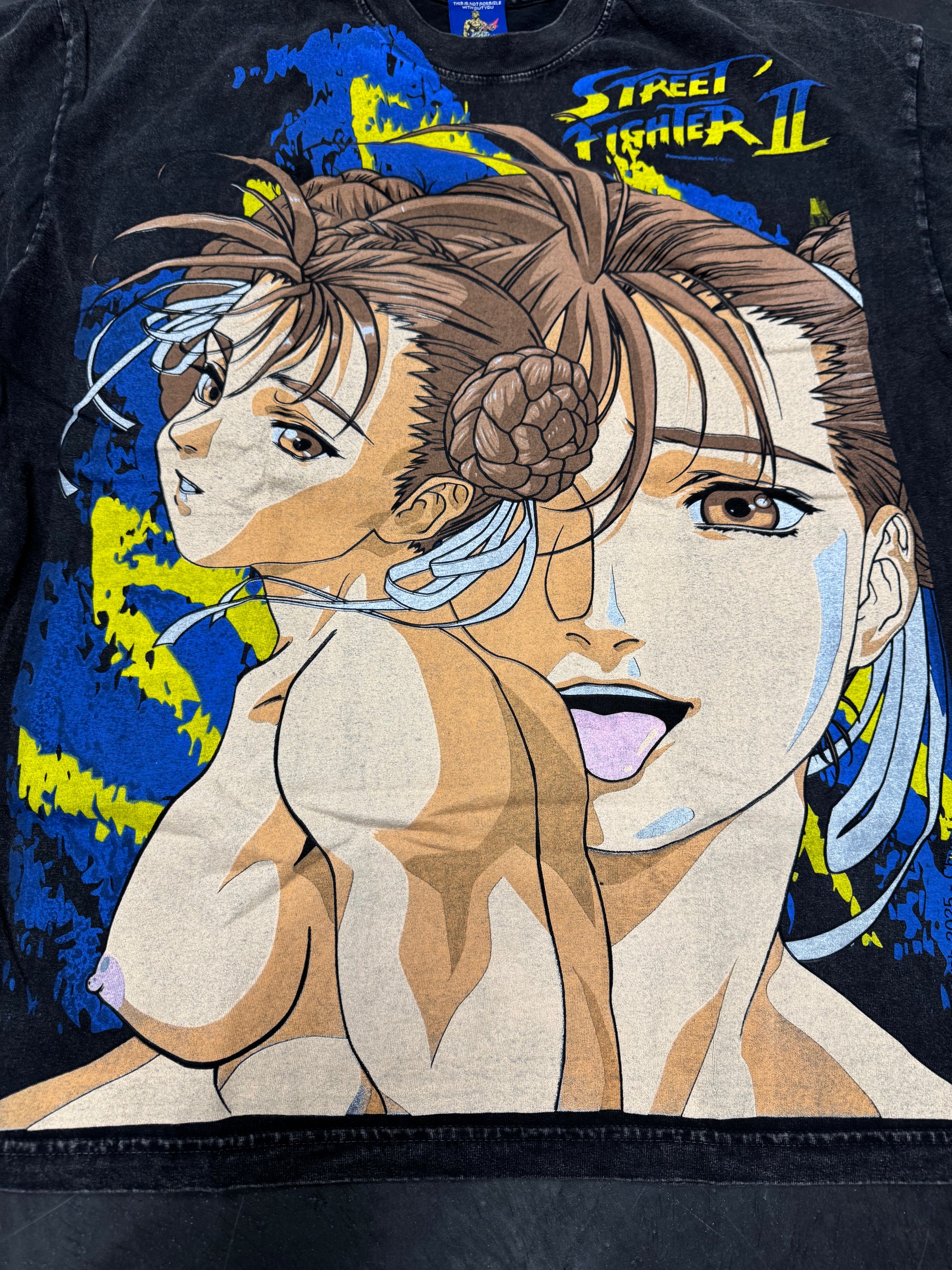 Black acid wash - XXX chun Li Big Face