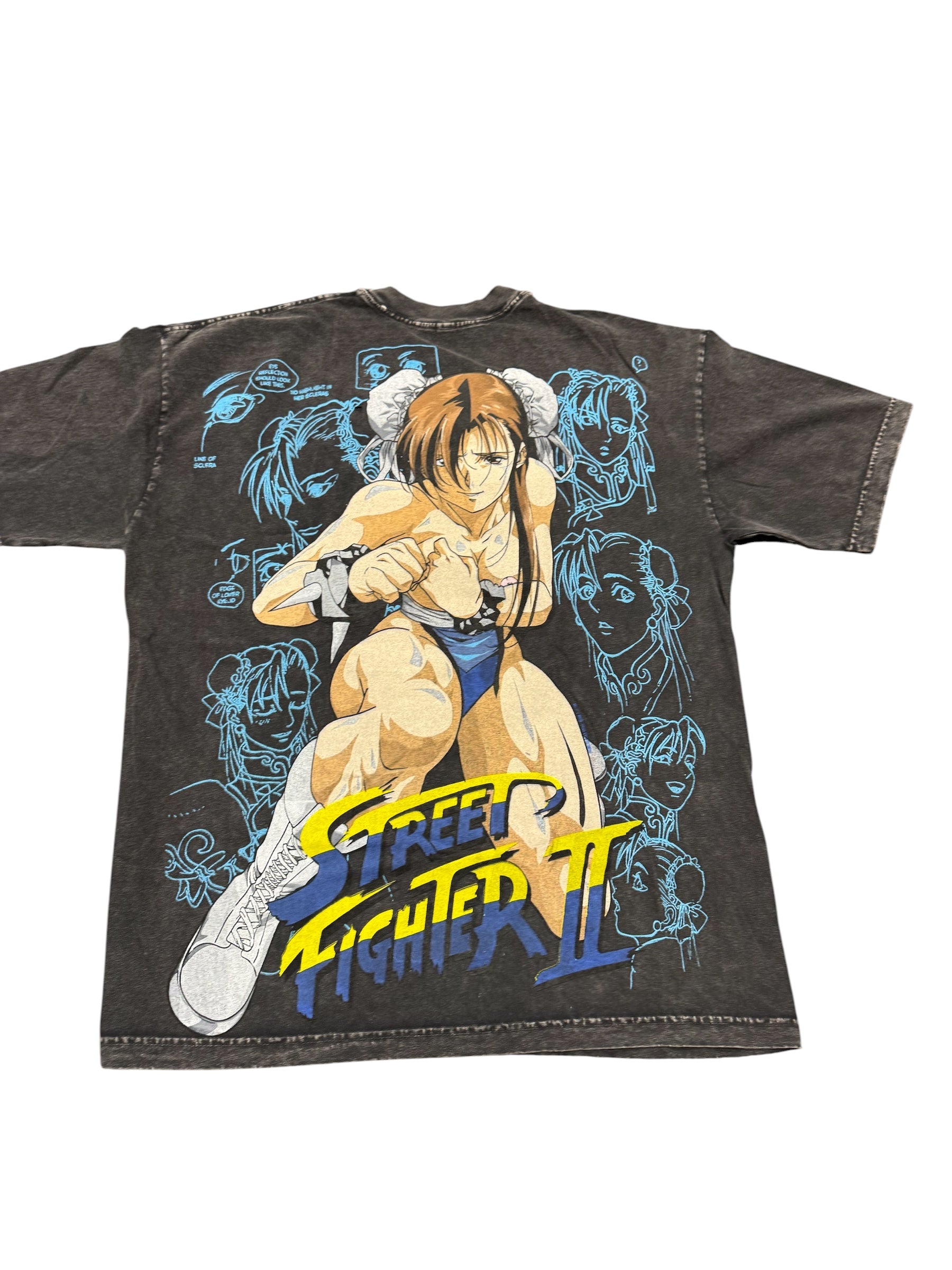 Black acid wash - XXX chun Li Big Face