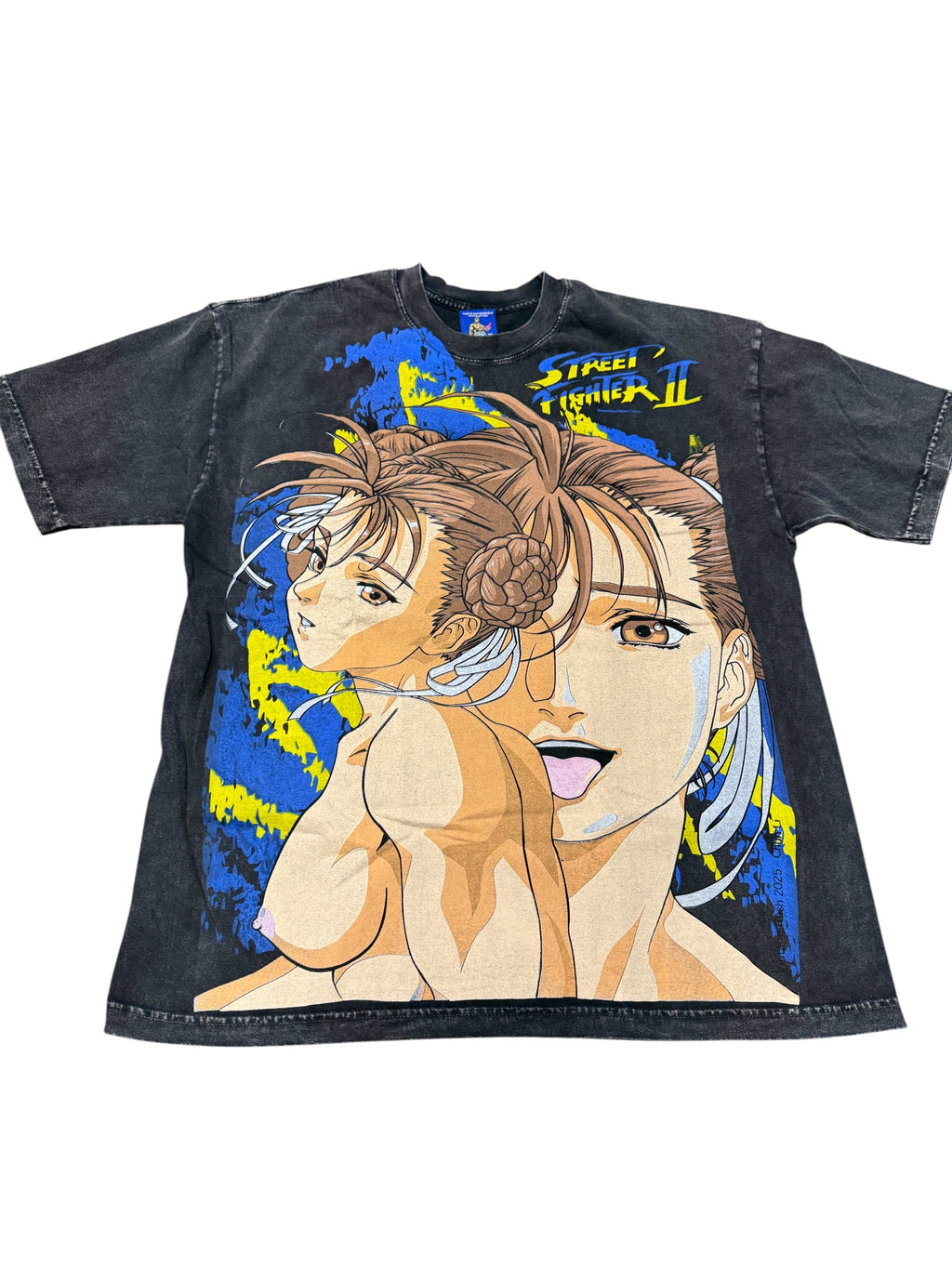 Black acid wash - XXX chun Li Big Face