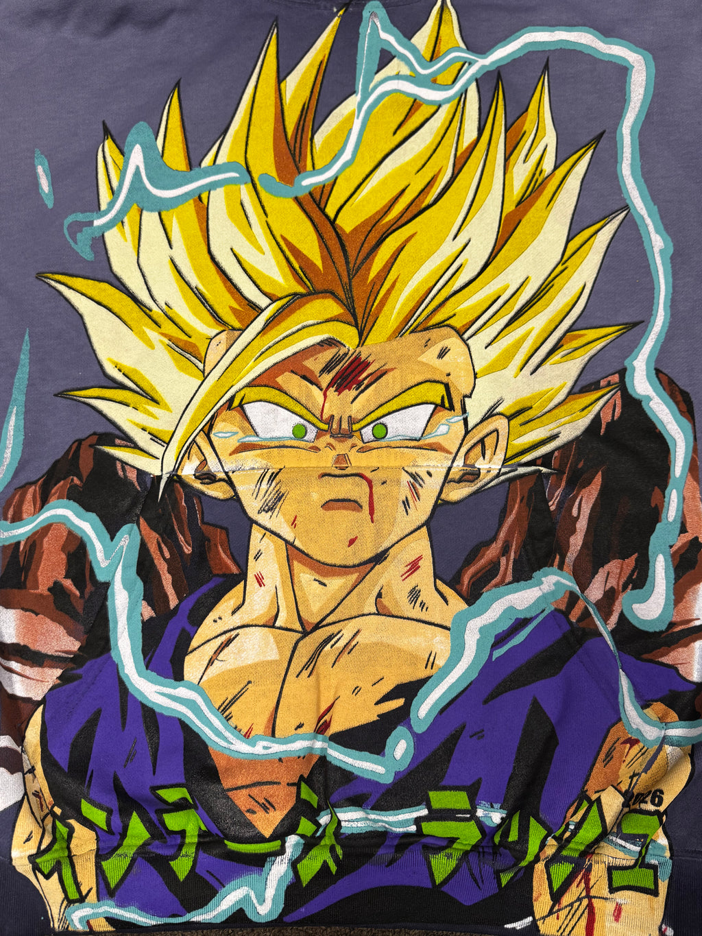 Gohan purple hoodie